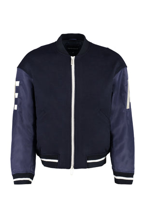 Wool-blend bomber jacket-0